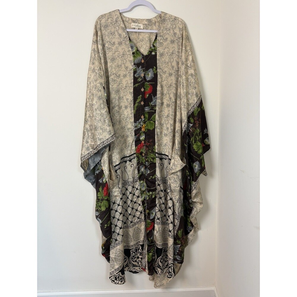 Kantha Bae Just This Muu Silk Bowie Free Size Bohemian Womens
